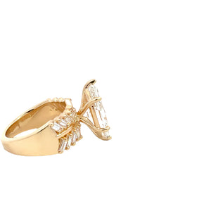 LAB GROWN MARQUISE AND BAGUETTE DIAMONDS 5ctw CUSTOM RING