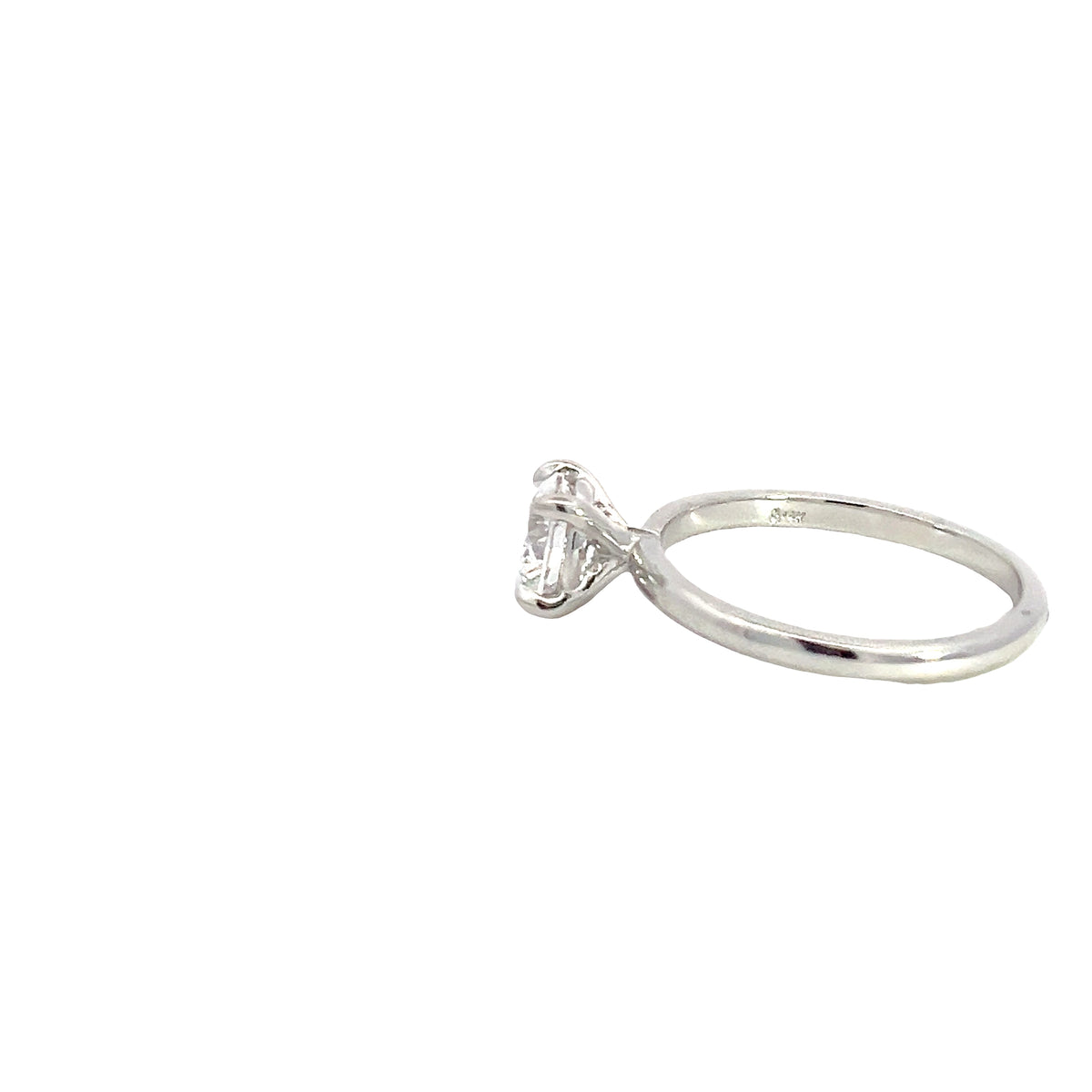 LAB GROWN ROUND DIAMOND 1.01ct SOLITAIRE ENGAGEMENT RING