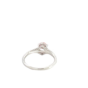 LAB GROWN PINK DIAMOND 1 1/3ctw PRONG SET RING