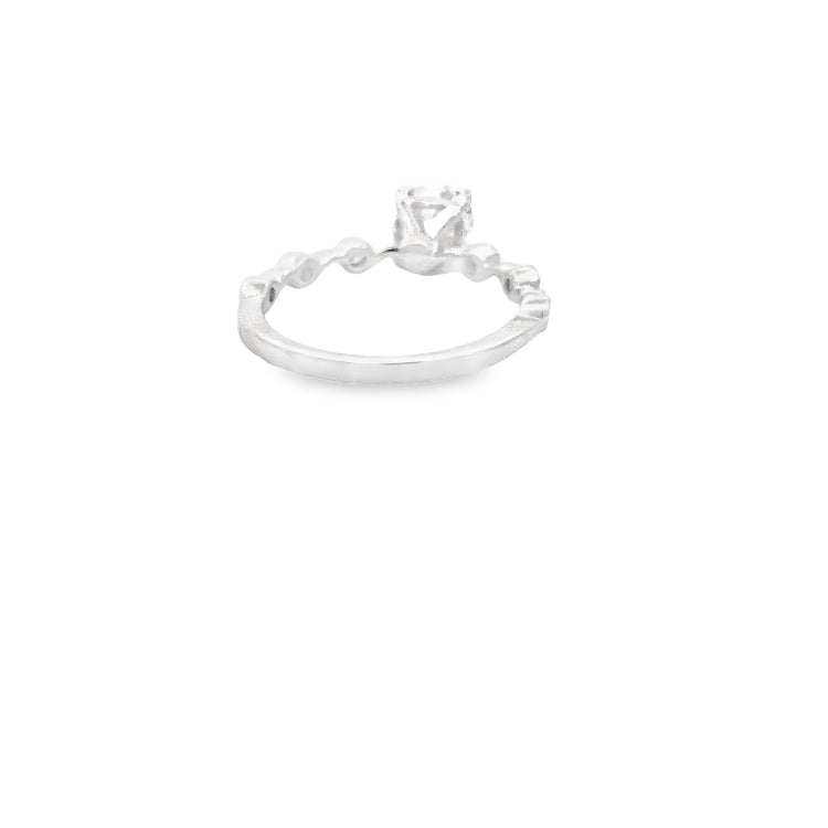 LAB GROWN ROUND DIAMONDS 0.90ctw BEZEL STYLE RING