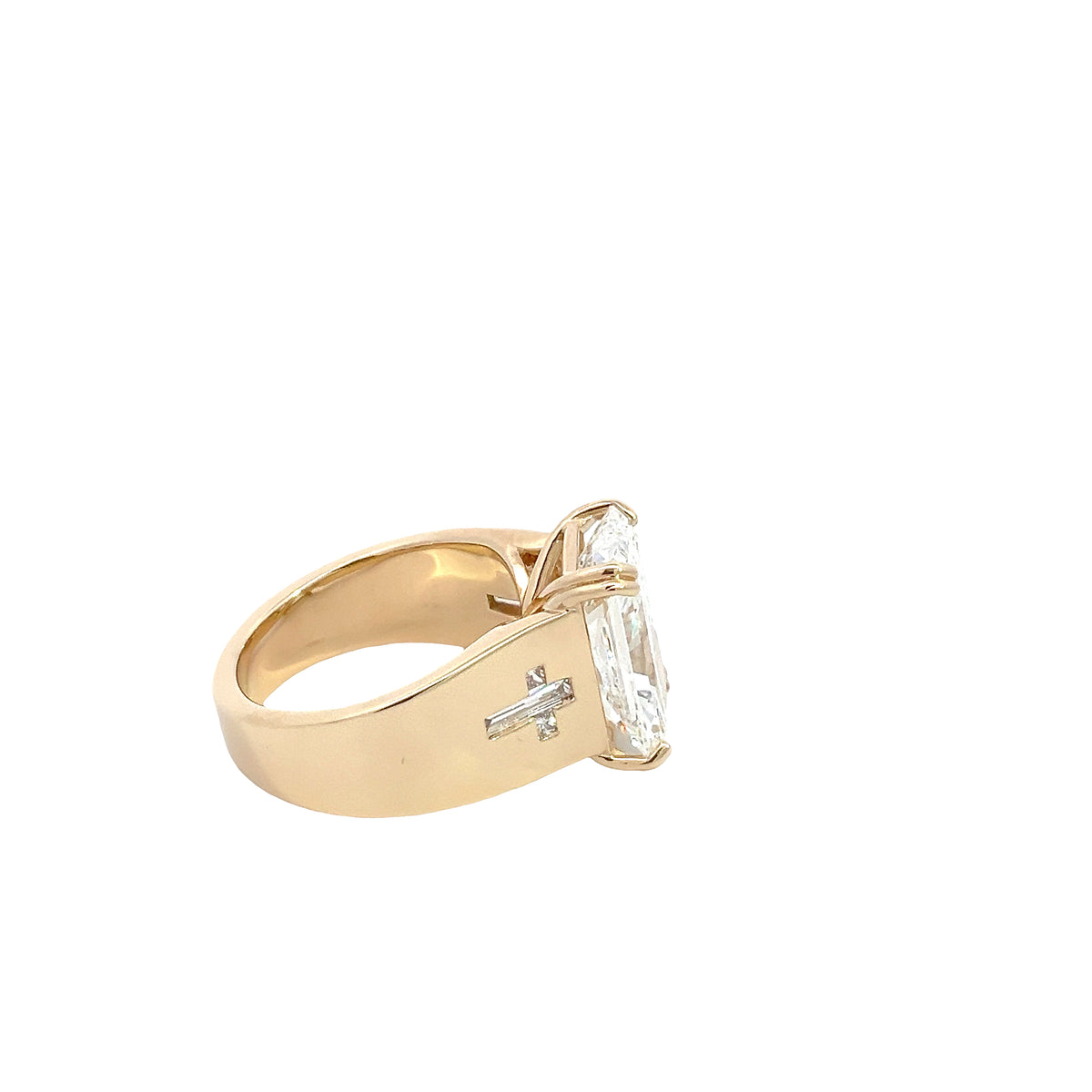 LAB GROWN RADIANT, ASSCHER, AND BAGUETTE DIAMONDS 7.48CTW RING