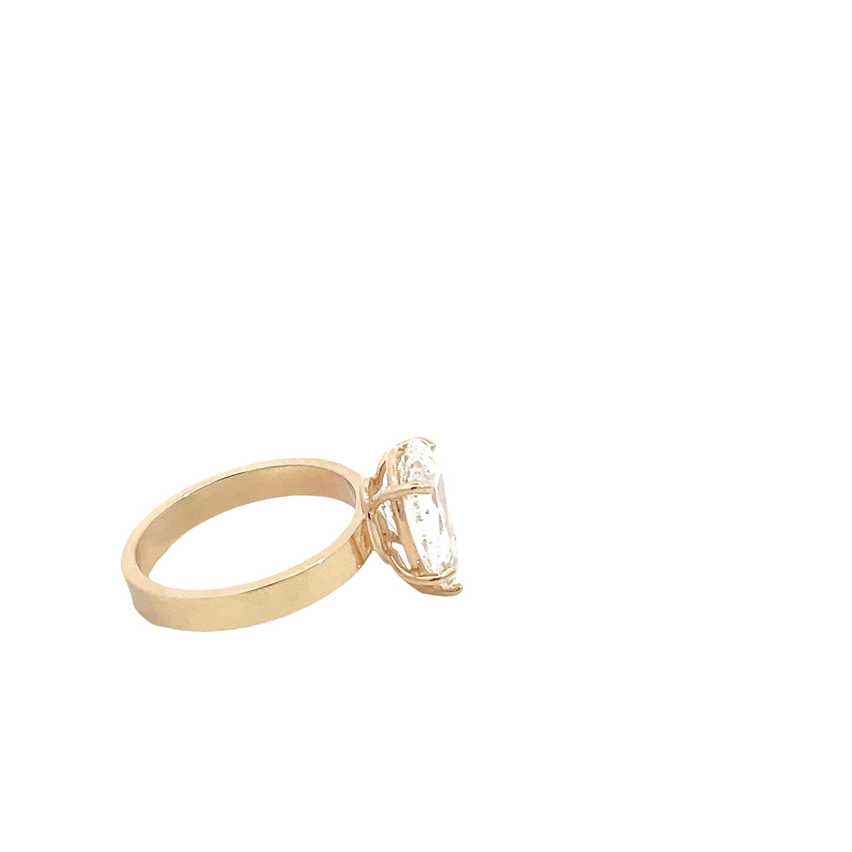 LAB GROWN PEAR DIAMOND 3.05ct SOLITAIRE ENGAGEMENT RING