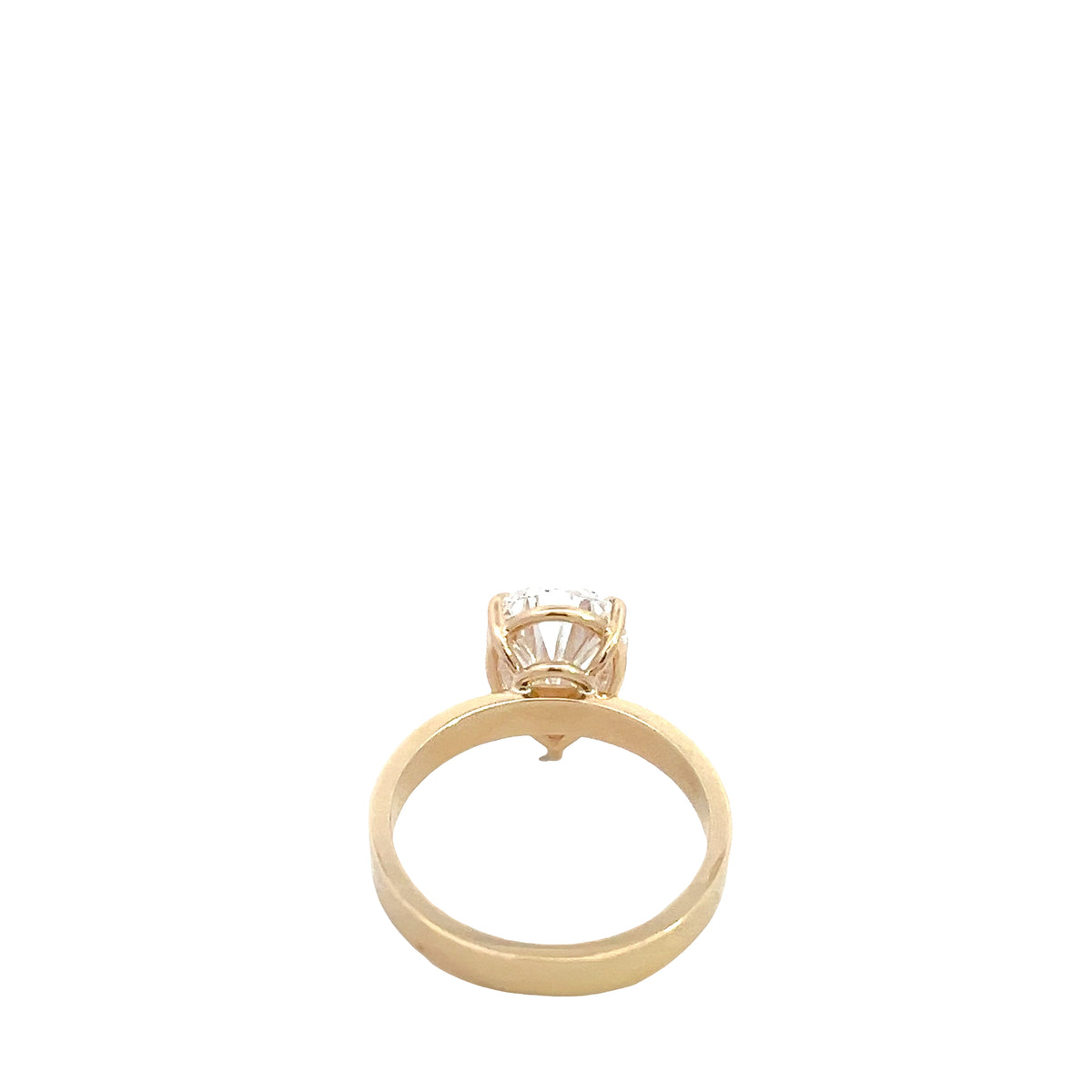 LAB GROWN PEAR DIAMOND 3.05ct SOLITAIRE ENGAGEMENT RING