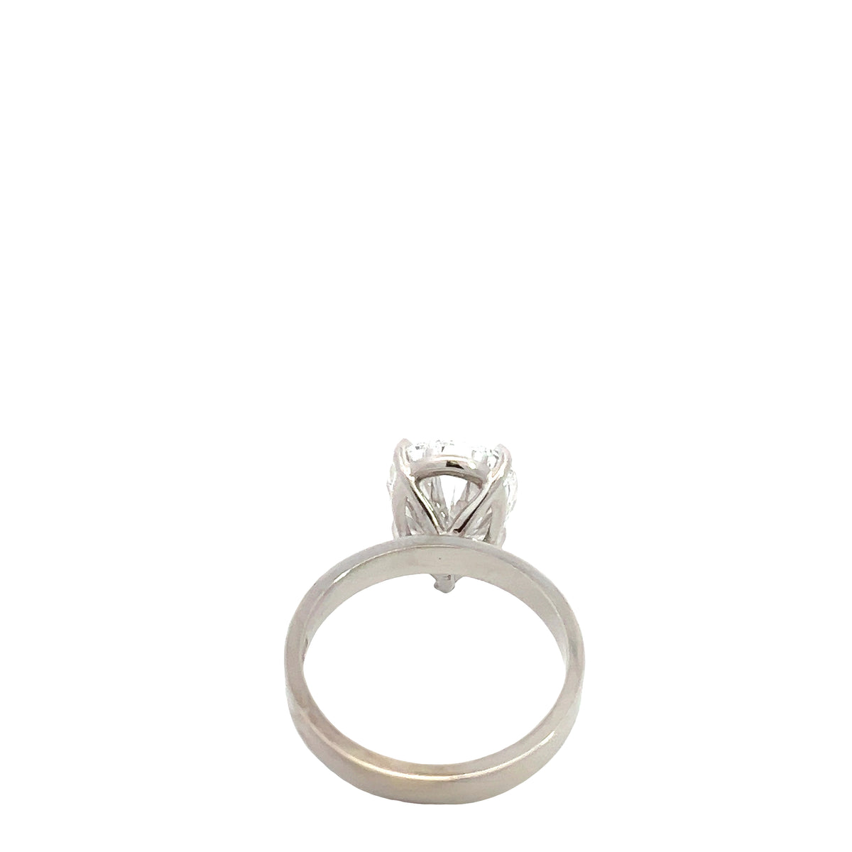 LAB GROWN PEAR DIAMOND 4.08ct SOLITAIRE ENGAGEMENT RING