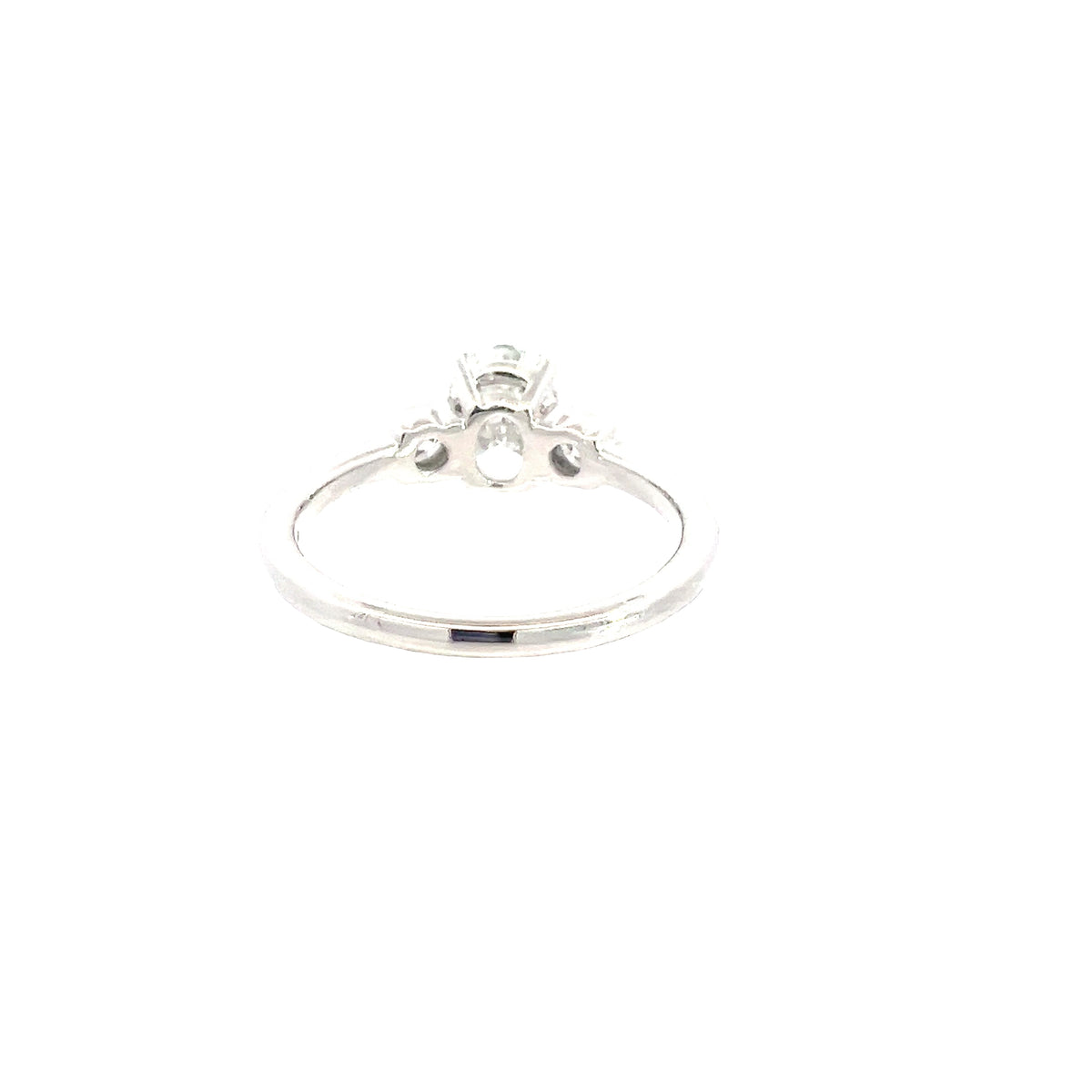 LAB GROWN OVAL & ROUND DIAMONDS 1.38ctw PRONG SET RING