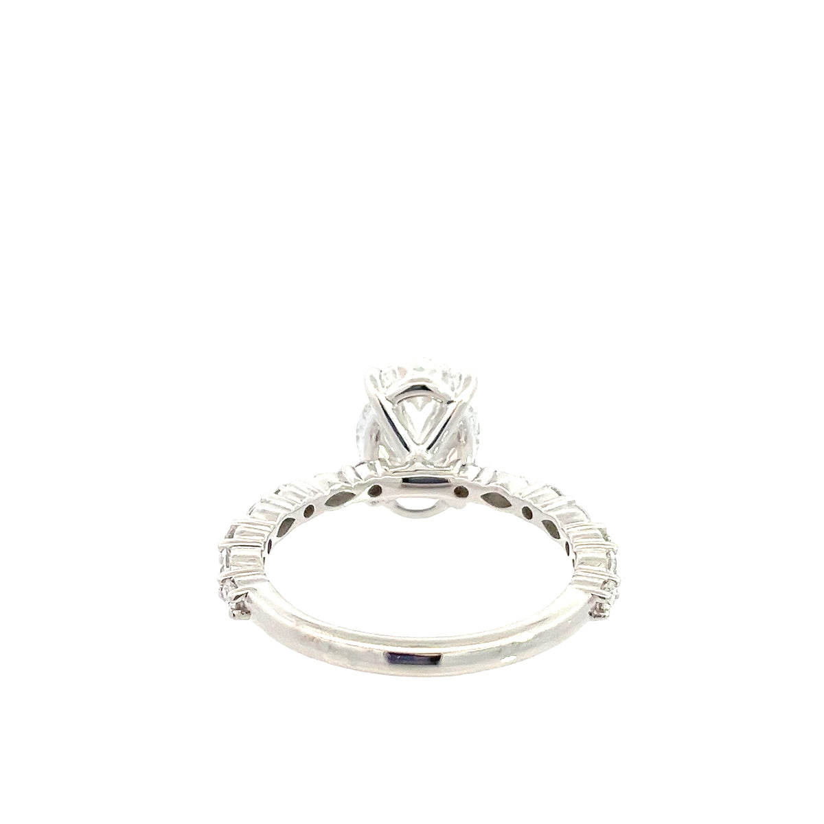 LAB GROWN OVAL, MARQUISE AND ROUND DIAMONDS 3.07ctw PRONG SET RING