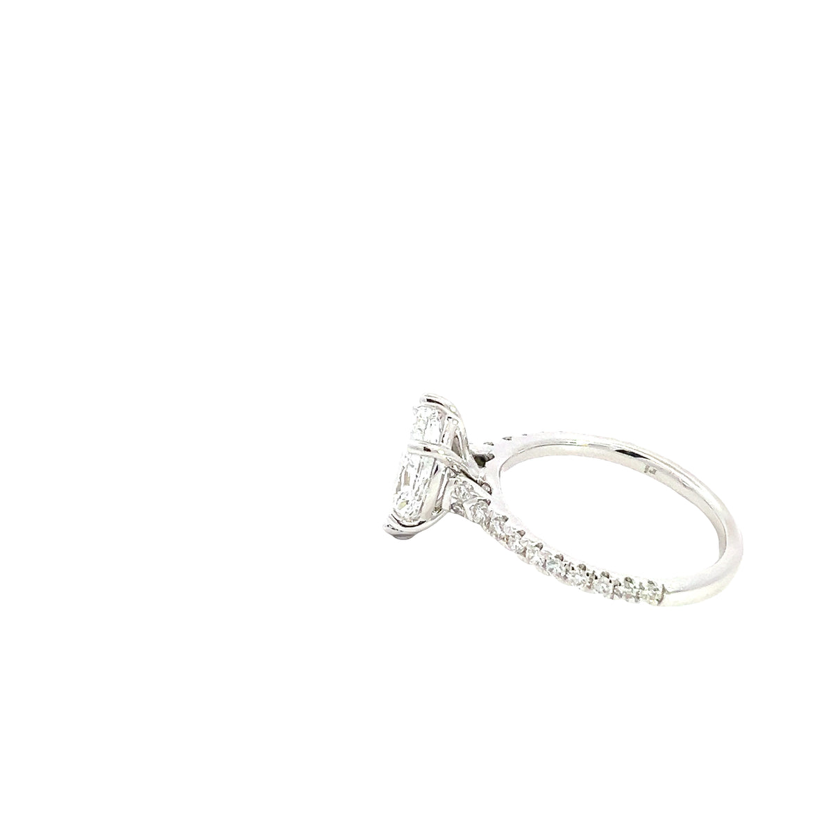 LAB GROWN DUTCH MARQUISE AND ROUND DIAMONDS 2.40ctw PRONG SET RING