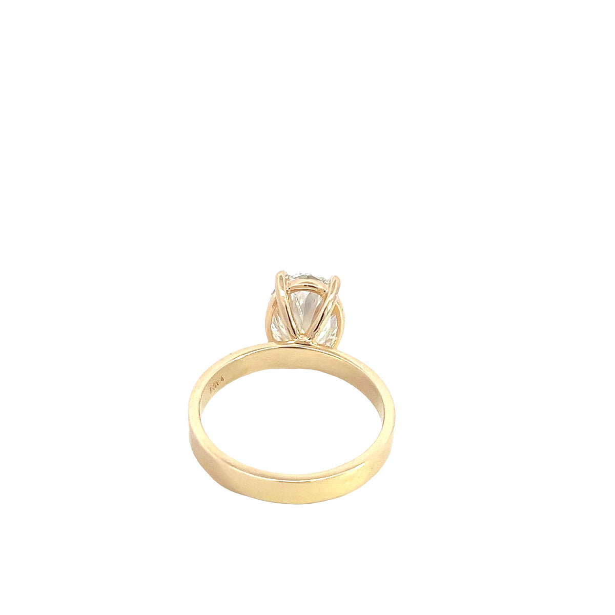 LAB GROWN OVAL DIAMOND 3.10ct SOLITAIRE ENGAGEMENT RING