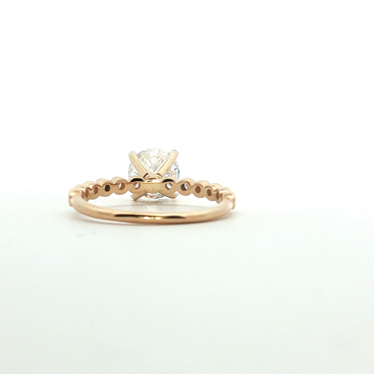 LAB GROWN ROUND DIAMONDS 1.70ctw BEZEL RING