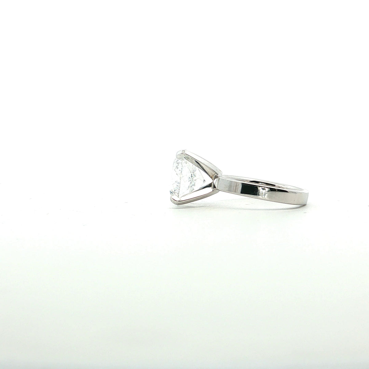 LAB GROWN PORTUGESE ROUND DIAMOND 5.07ct SOLITAIRE ENGAGEMENT RING