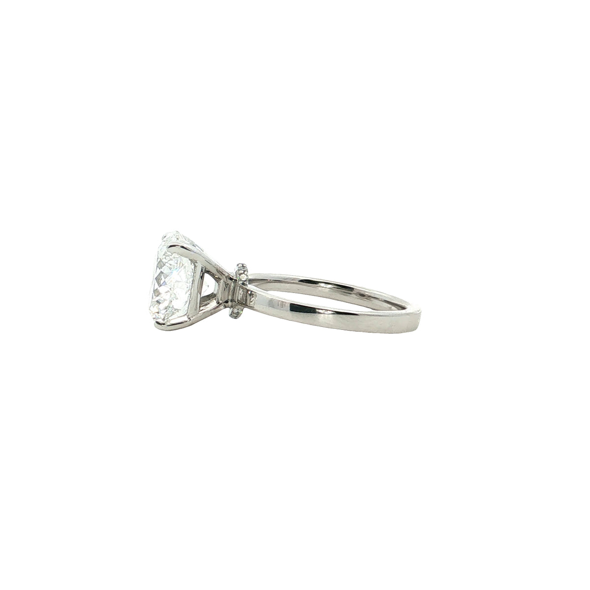 LAB GROWN PORTUGESE DIAMOND 5.15ctw SOLITAIRE ENGAGEMENT RING