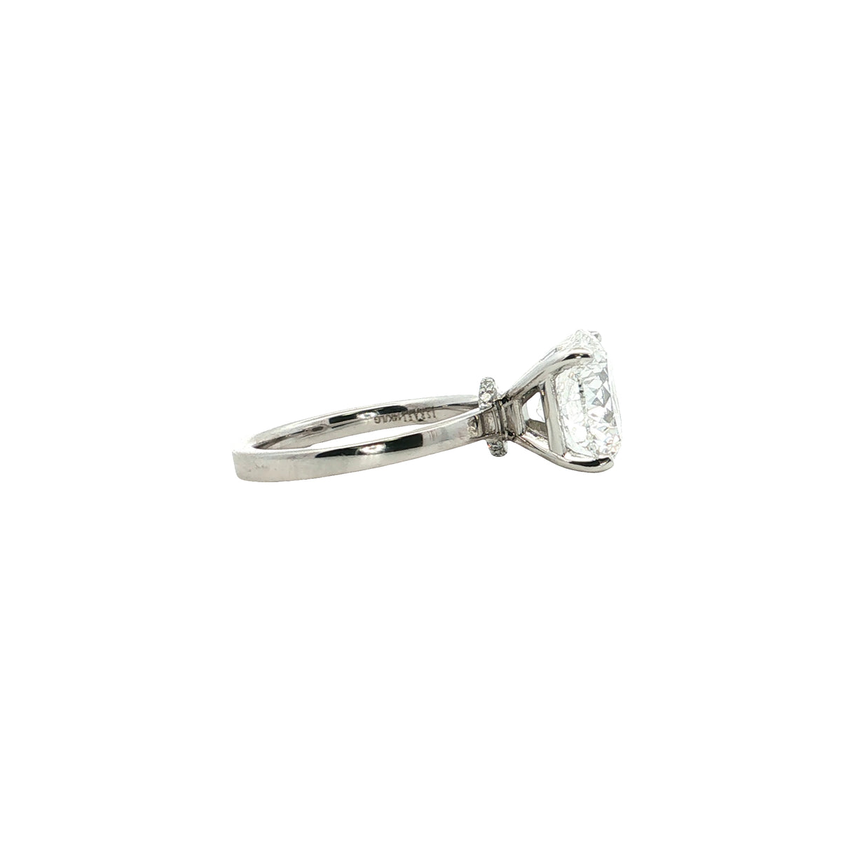 LAB GROWN PORTUGESE DIAMOND 5.15ctw SOLITAIRE ENGAGEMENT RING