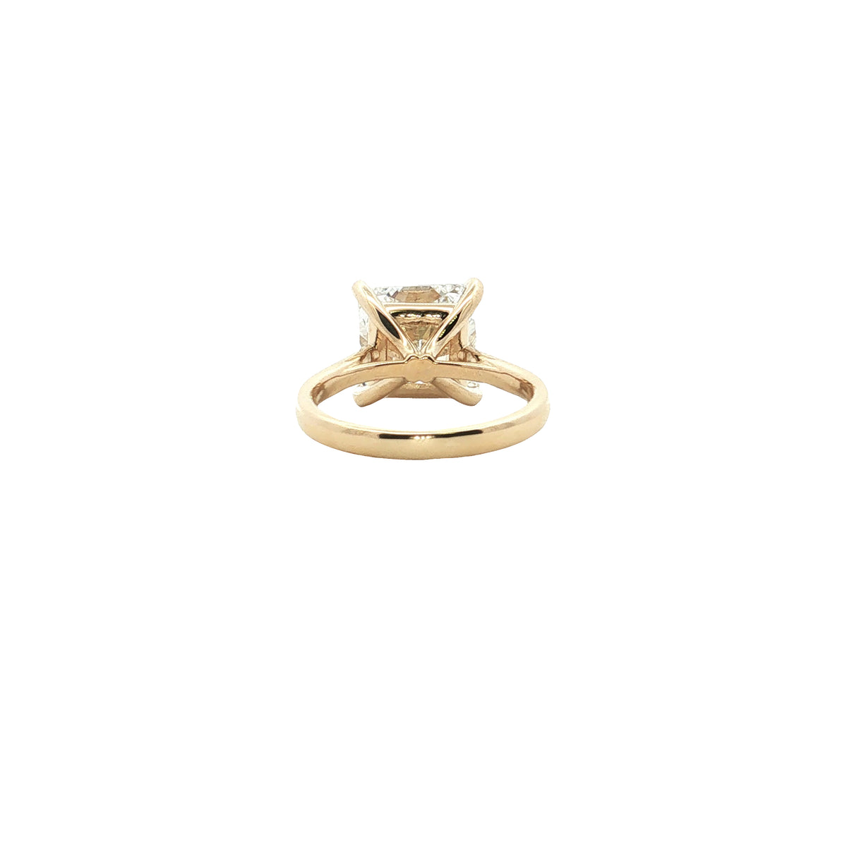 LAB GROWN CUSHION DIAMOND 6.62ct SOLITAIRE ENGAGEMENT RING