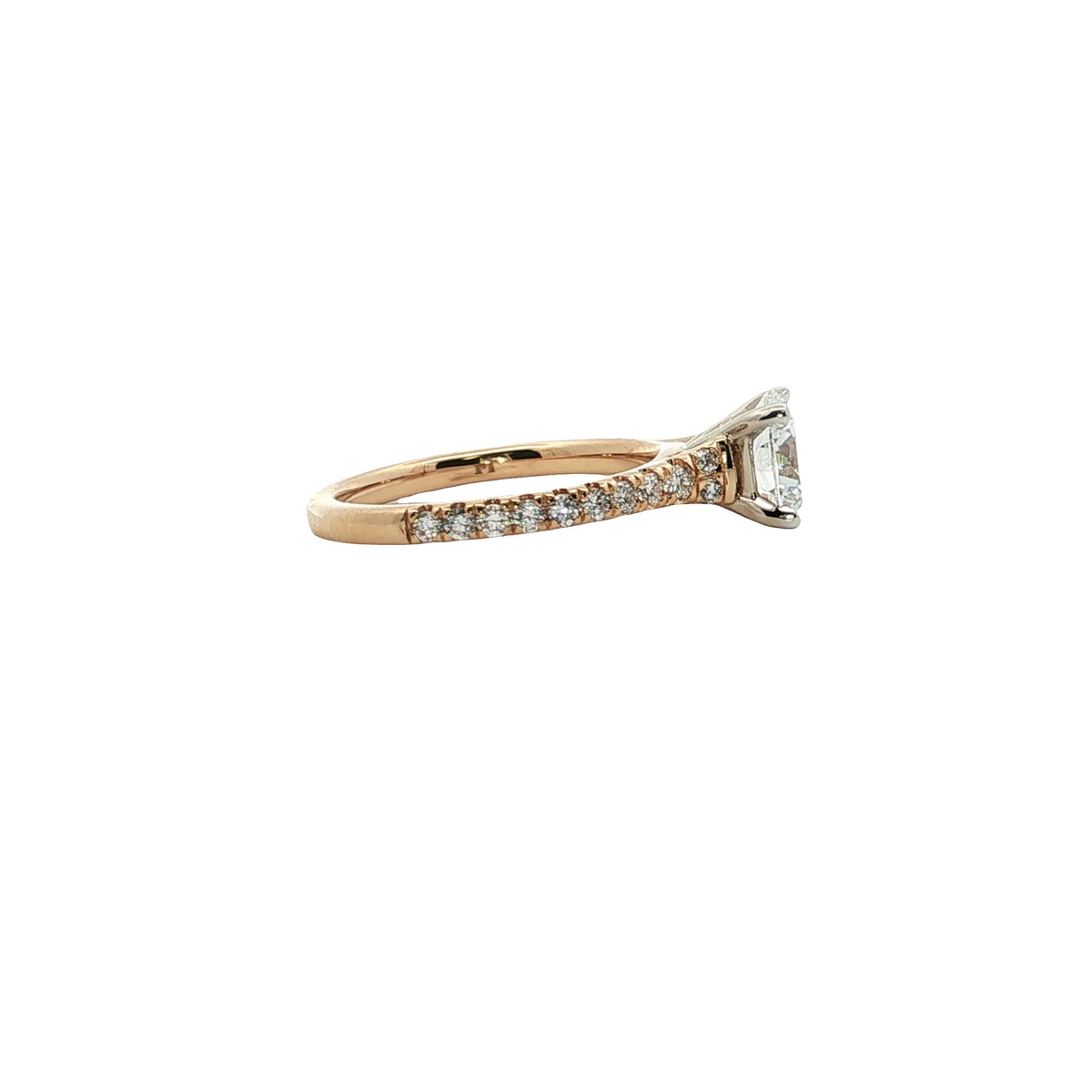LAB GROWN ROUND DIAMONDS 1.90ctw PRONG SET RING
