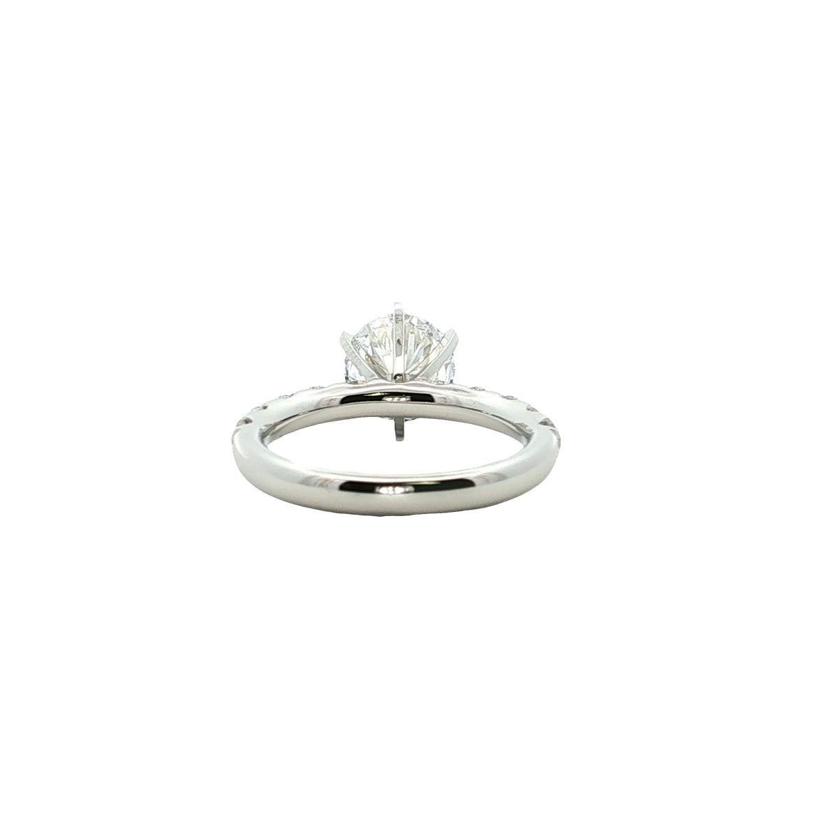 LAB GROWN ROUND DIAMONDS 2.71ctw PRONG SET RING