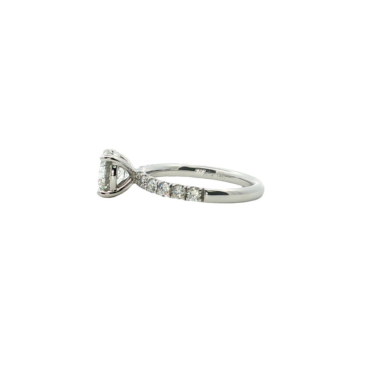 LAB GROWN ROUND DIAMONDS 2.04ctw PRONG SET RING