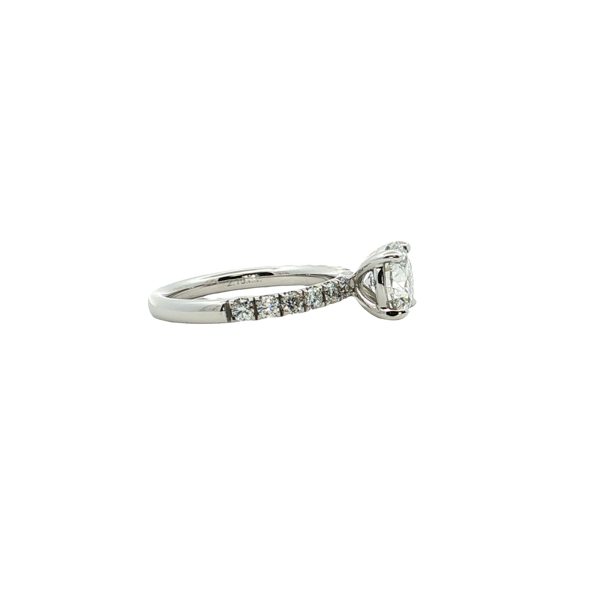 LAB GROWN ROUND DIAMONDS 2.04ctw PRONG SET RING
