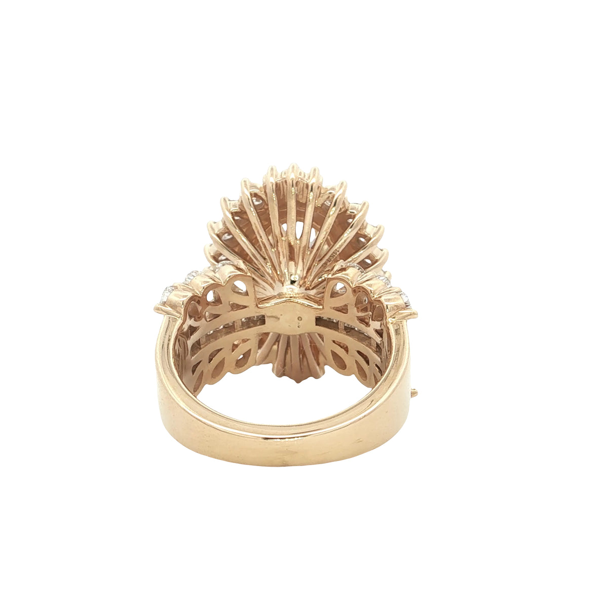LAB GROWN OVAL, BAGUETTE, PEAR AND ROUND DIAMONDS 7.81ctw HALO RING