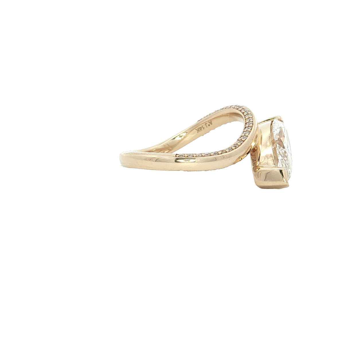 2.75 CTW Marquise Lab-Grown Diamond Bypass Engagement Ring