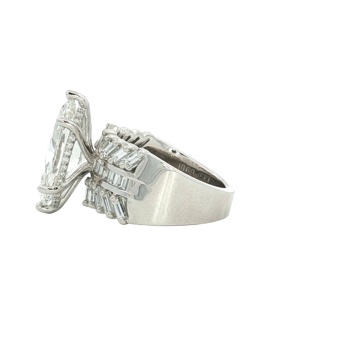 5.38 CTW Marquise Lab-Grown Diamond Multi-Row Engagement Ring