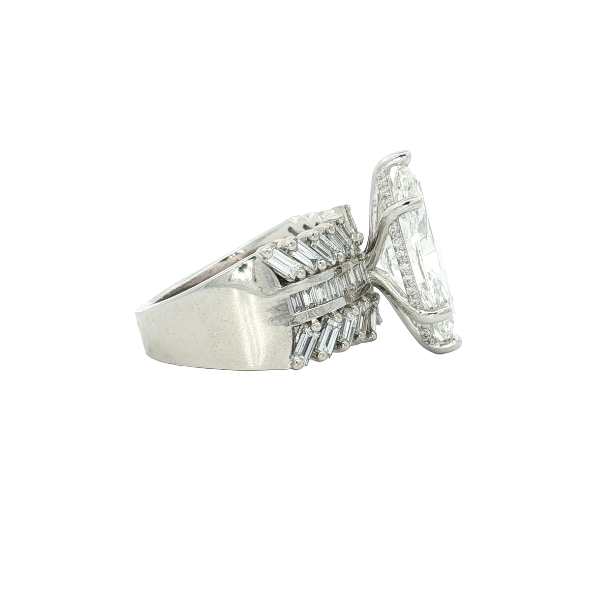 5.38 CTW Marquise Lab-Grown Diamond Multi-Row Engagement Ring