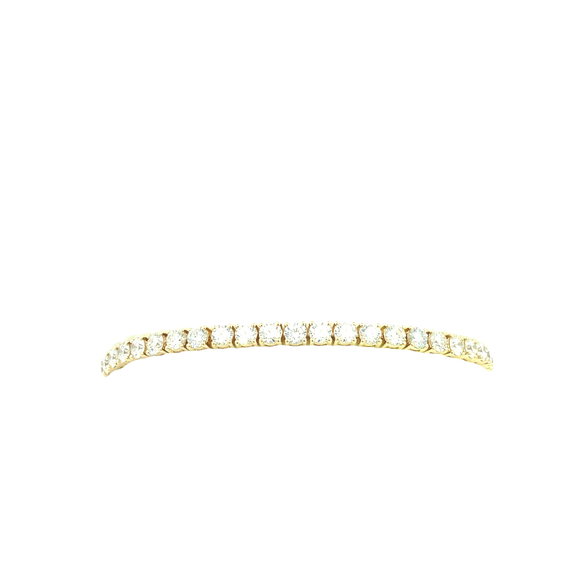 LAB GROWN ROUND DIAMONDS 6.91CTW TENNIS BRACELET