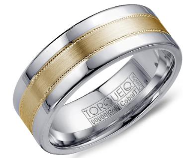 Alternative Metal Wedding Bands-Mixed Metal