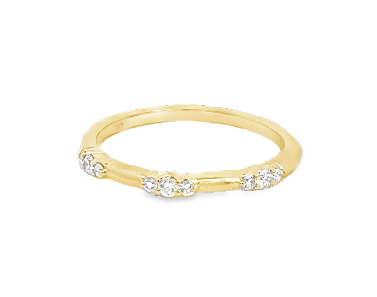 LAB GROWN ROUND DIAMONDS 1/8CTW SCATTER BAND