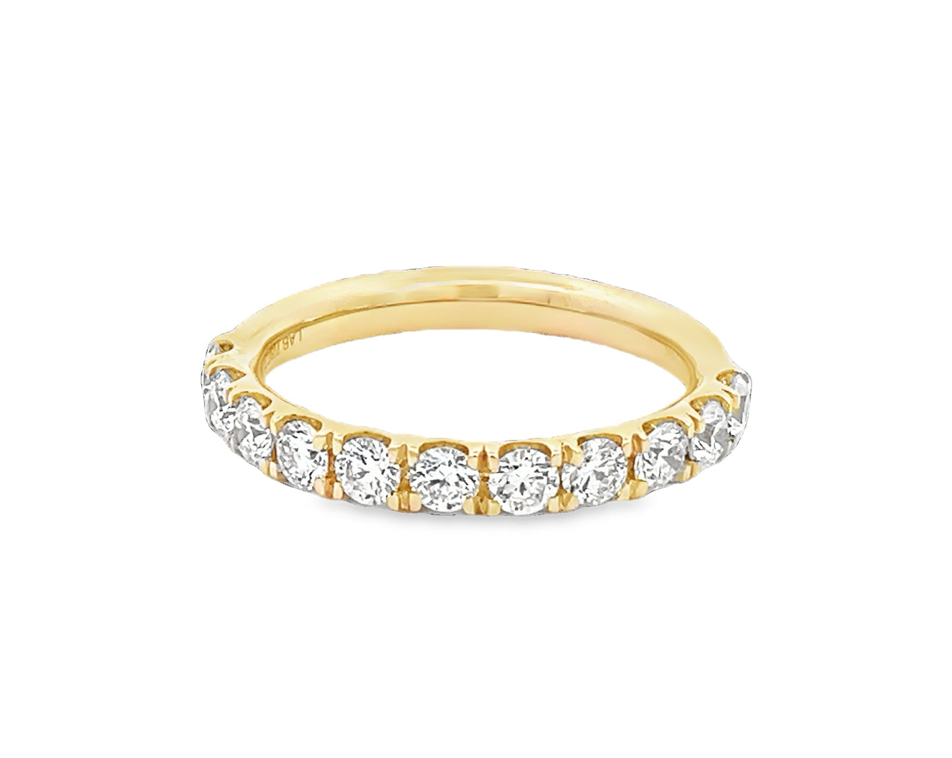 LAB GROWN ROUND DIAMONDS 0.75ctw PRONG SET BAND