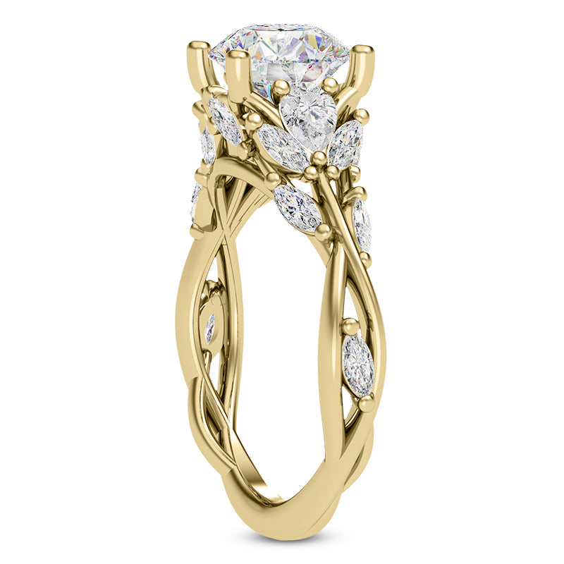 INTRICATE BOTANICAL DESIGN RING