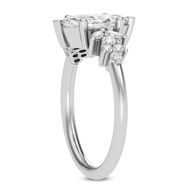 MARQUISE CENTER WITH A BOLD REFINED STYLE RING