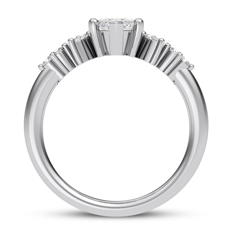 MARQUISE CENTER WITH A BOLD REFINED STYLE RING