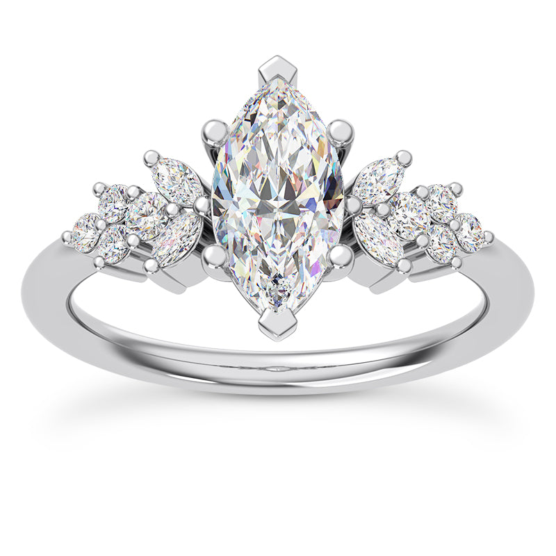 MARQUISE CENTER WITH A BOLD REFINED STYLE RING