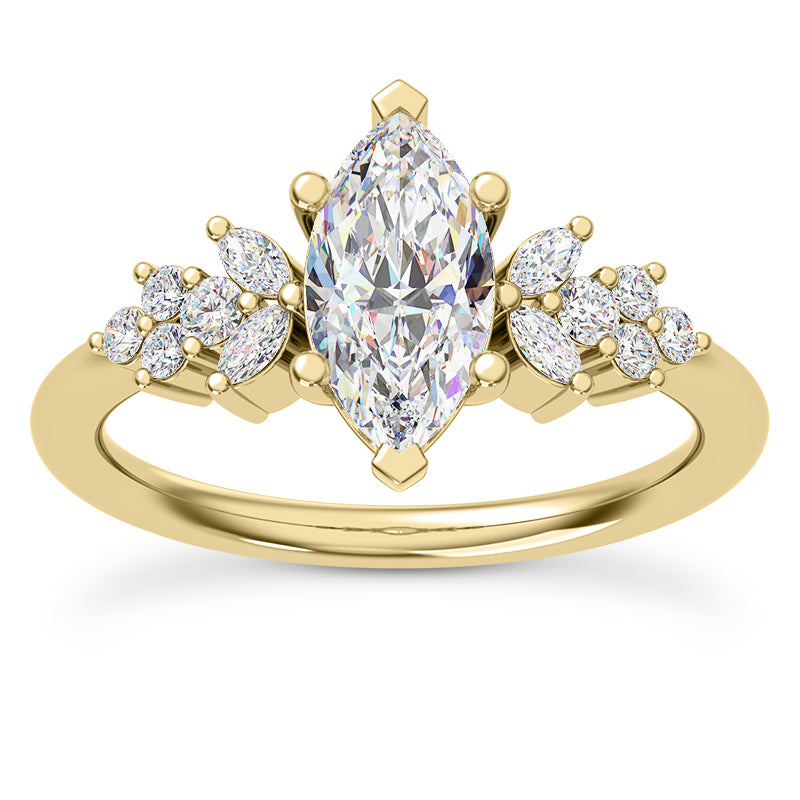 MARQUISE CENTER WITH A BOLD REFINED STYLE RING