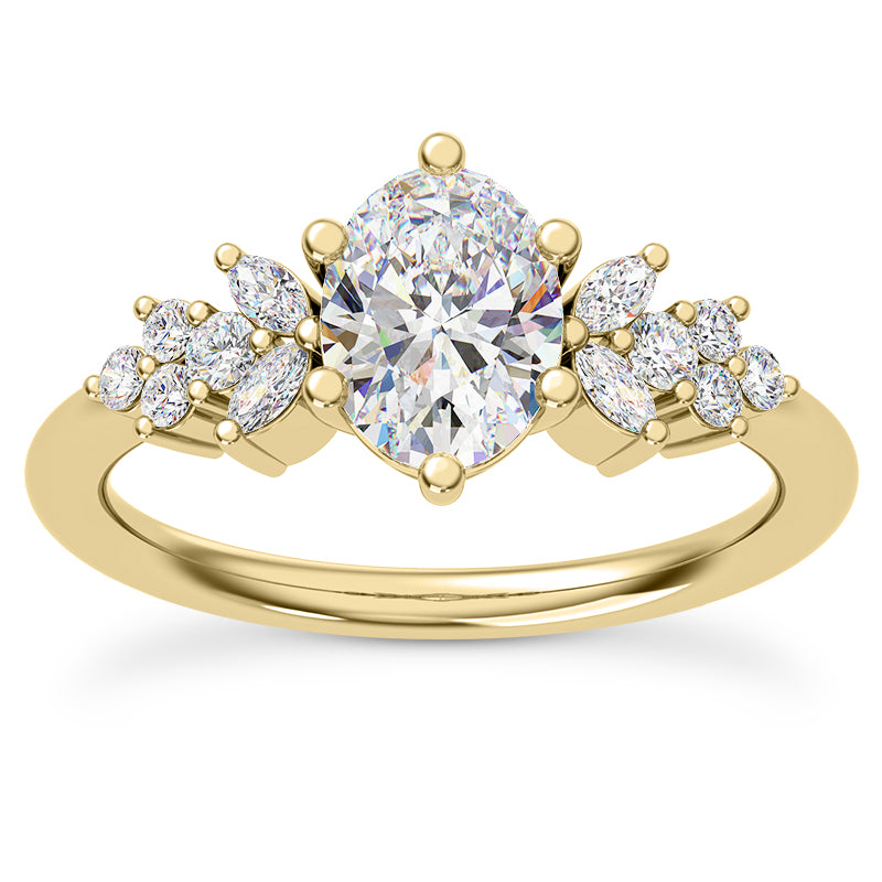 OVAL CENTER WITH A BOLD REFINED STYLE RING