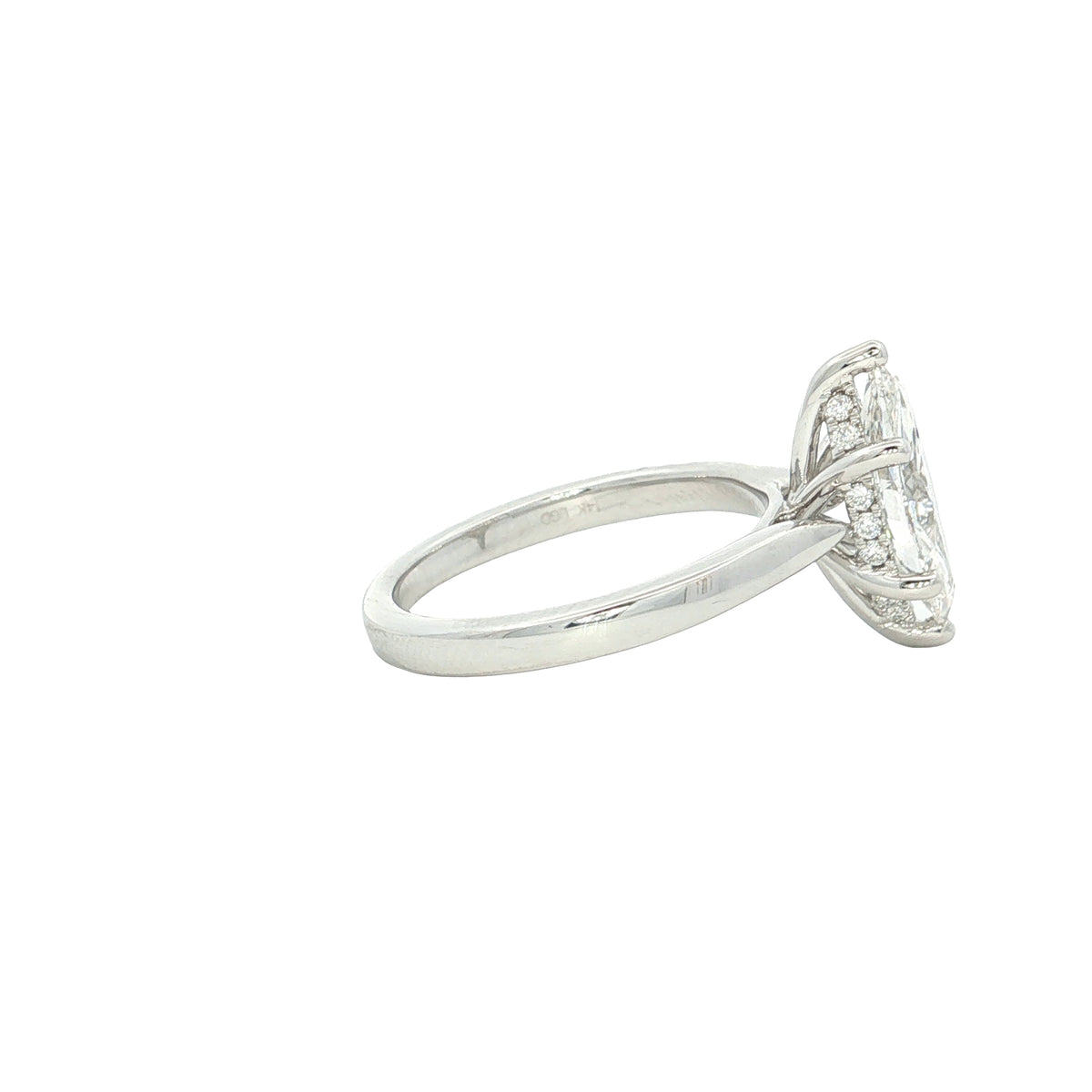 2.02 CTW Marquise Lab-Grown Diamond Cathedral Engagement Ring