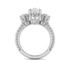 LAB GROWN MARQUISE DIAMONDS 7.75ctw THREE STONE RING
