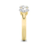 LAB GROWN EMERALD CUT DIAMONDS 2ctw FIVE STONE RING