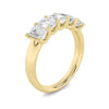 LAB GROWN EMERALD CUT DIAMONDS 2ctw FIVE STONE RING