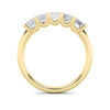 LAB GROWN EMERALD CUT DIAMONDS 2ctw FIVE STONE RING
