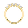 LAB GROWN OVAL DIAMONDS 2ctw PRONG SET BAND