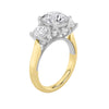 LAB GROWN ROUND DIAMONDS 4ctw THREE STONE RING