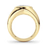 LAB GROWN OVAL DIAMOND 3.01ct SOLITAIRE BEZEL RING