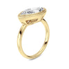 LAB GROWN MARQUISE DIAMOND 3.01CT BEZEL SOLITAIRE ENGAGEMENT RING