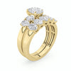 LAB GROWN OVAL DIAMONDS 2 1/2ctw TWO PIECE WEDDING SET