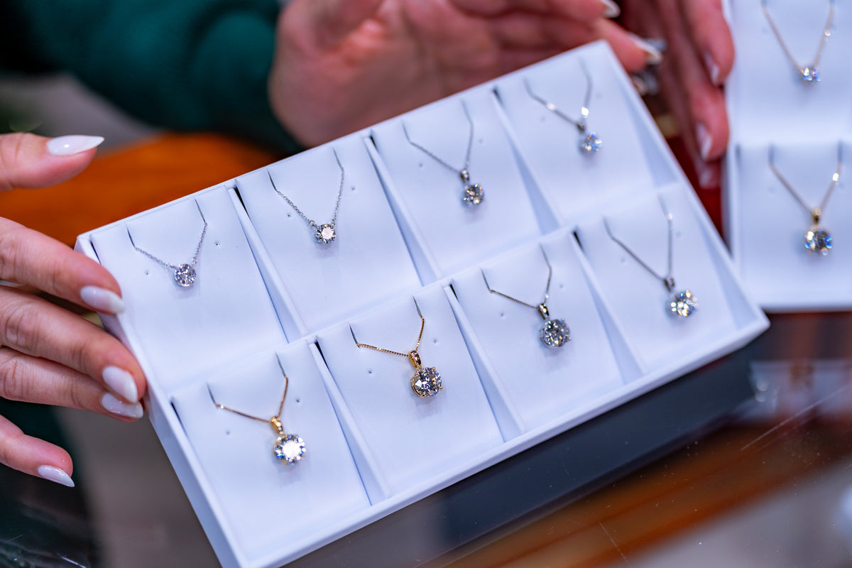 Lab Grown Round Diamond Solitaire Pendant