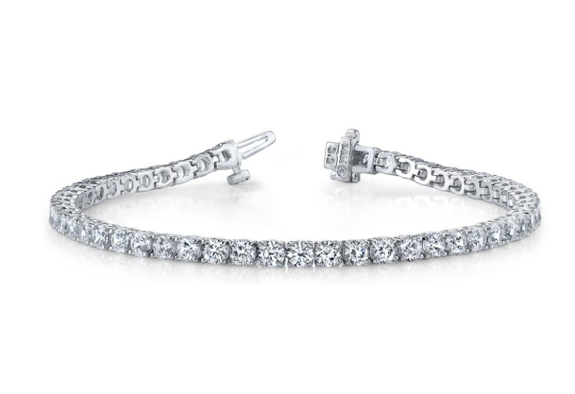 LAB GROWN ROUND DIAMONDS 2.95CTW TENNIS BRACELET