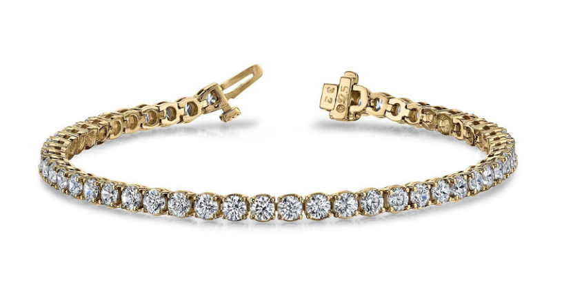 LAB GROWN ROUND DIAMONDS 7.05CTW TENNIS BRACELET