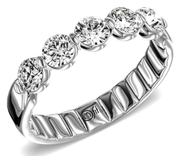 PRECIOUS METAL WEDDING BANDS-DIAMOND
