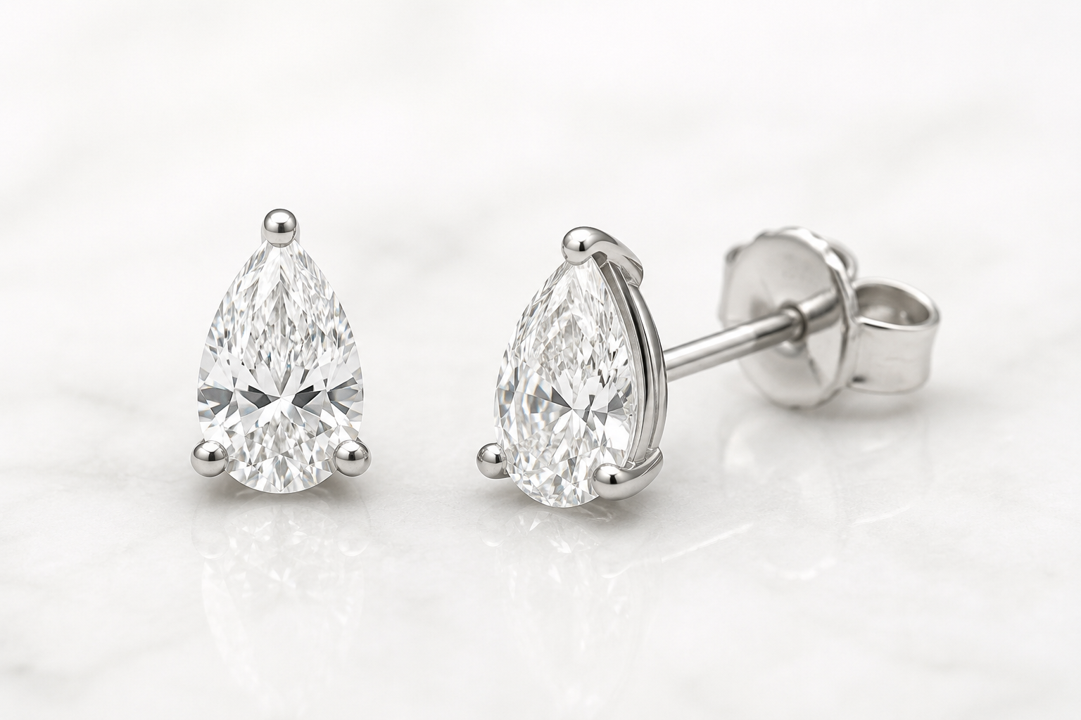 LAB GROWN FANCY SHAPE DIAMOND STUDS
